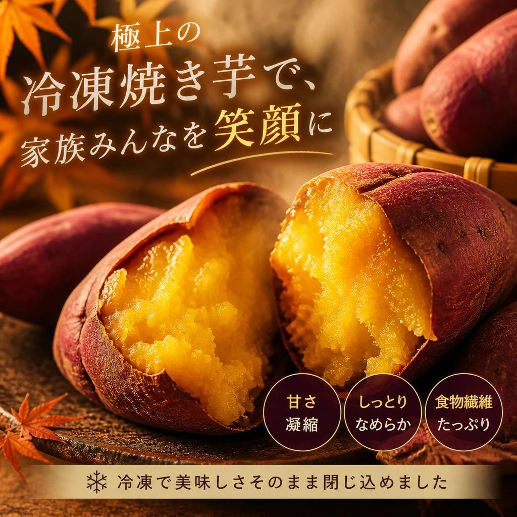 極上の冷凍焼き芋で、家族みんなを笑顔に