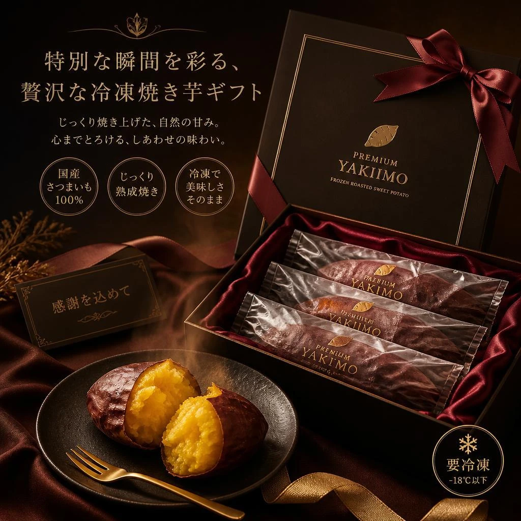 特別な瞬間を彩る、贅沢な冷凍焼き芋ギフト