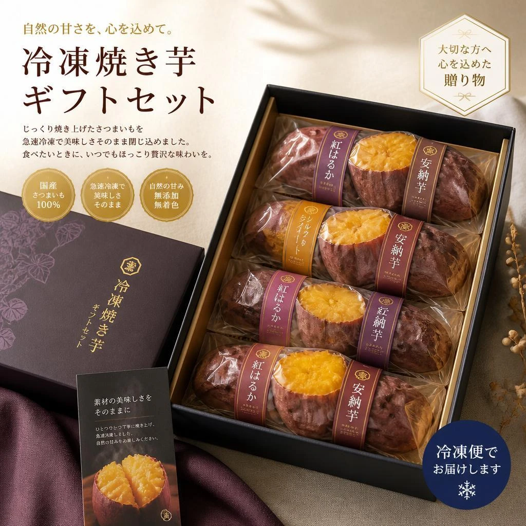 贈り物に最適な冷凍焼き芋ギフトセット