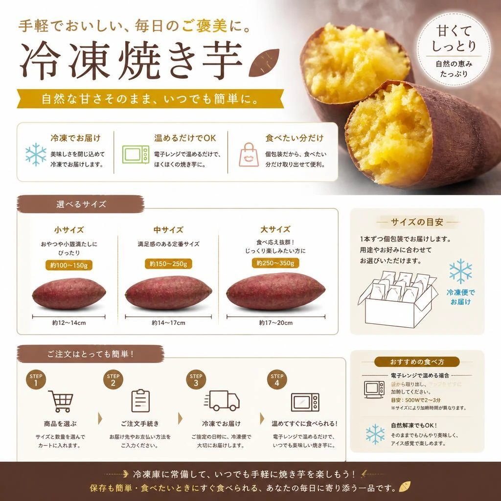 多様なサイズと注文方法