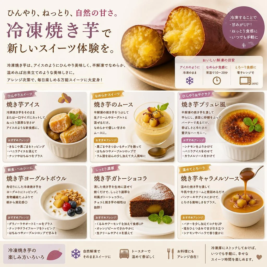 冷凍スイーツとしての新たな楽しみ方