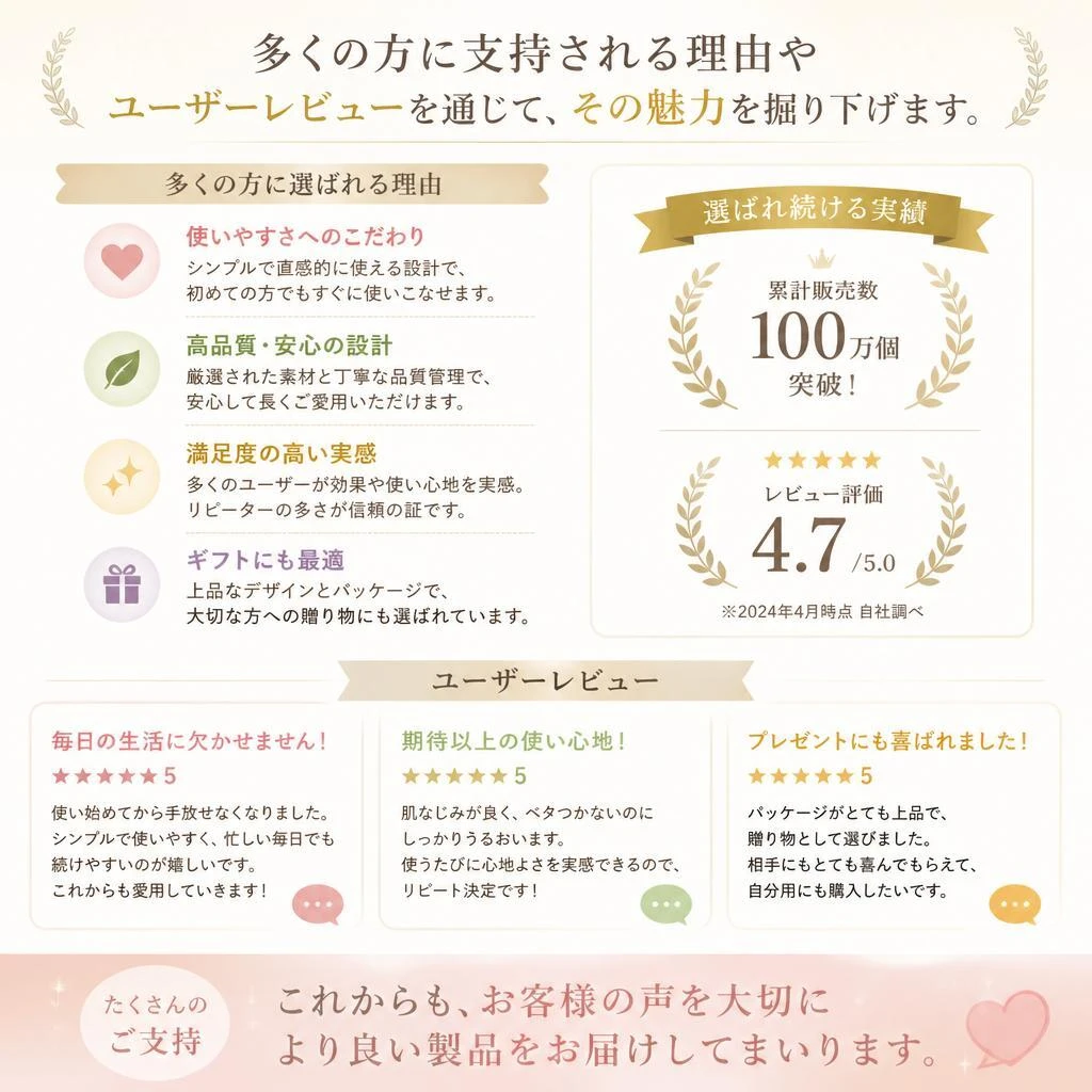 人気商品の理由とは？