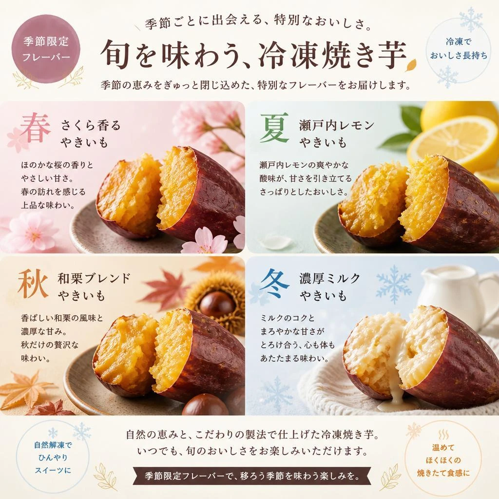 季節限定で楽しめる特別な味