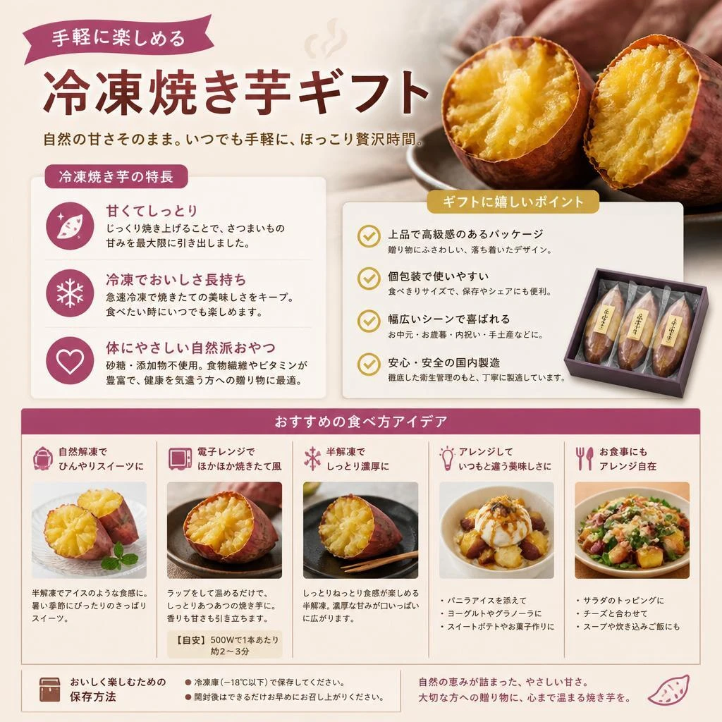 冷凍焼き芋ギフトの魅力
