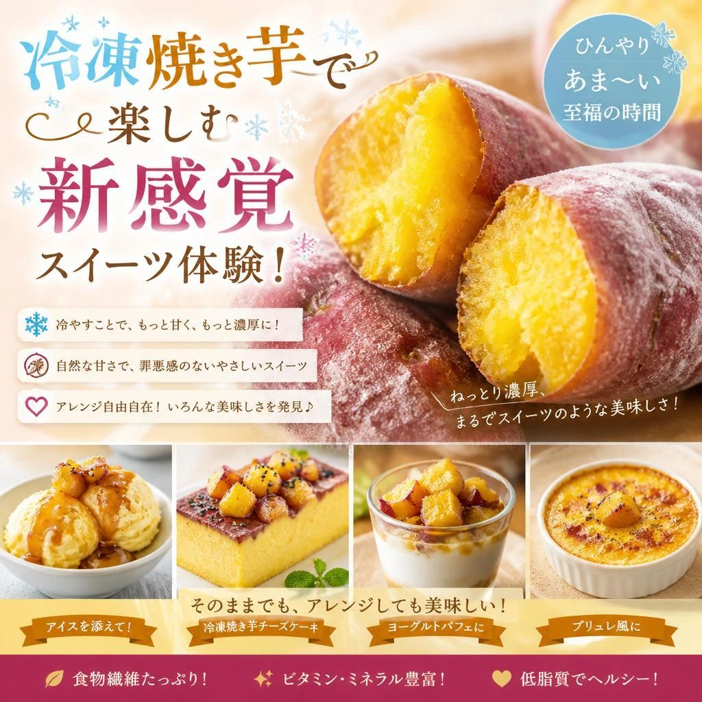 冷凍焼き芋で楽しむ新感覚スイーツ体験！