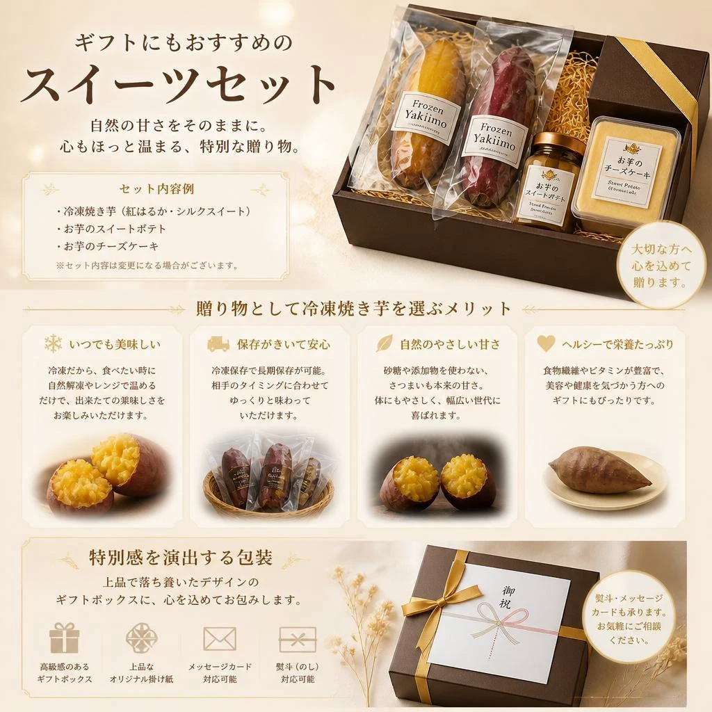 スイーツセットで贈る特別な味
