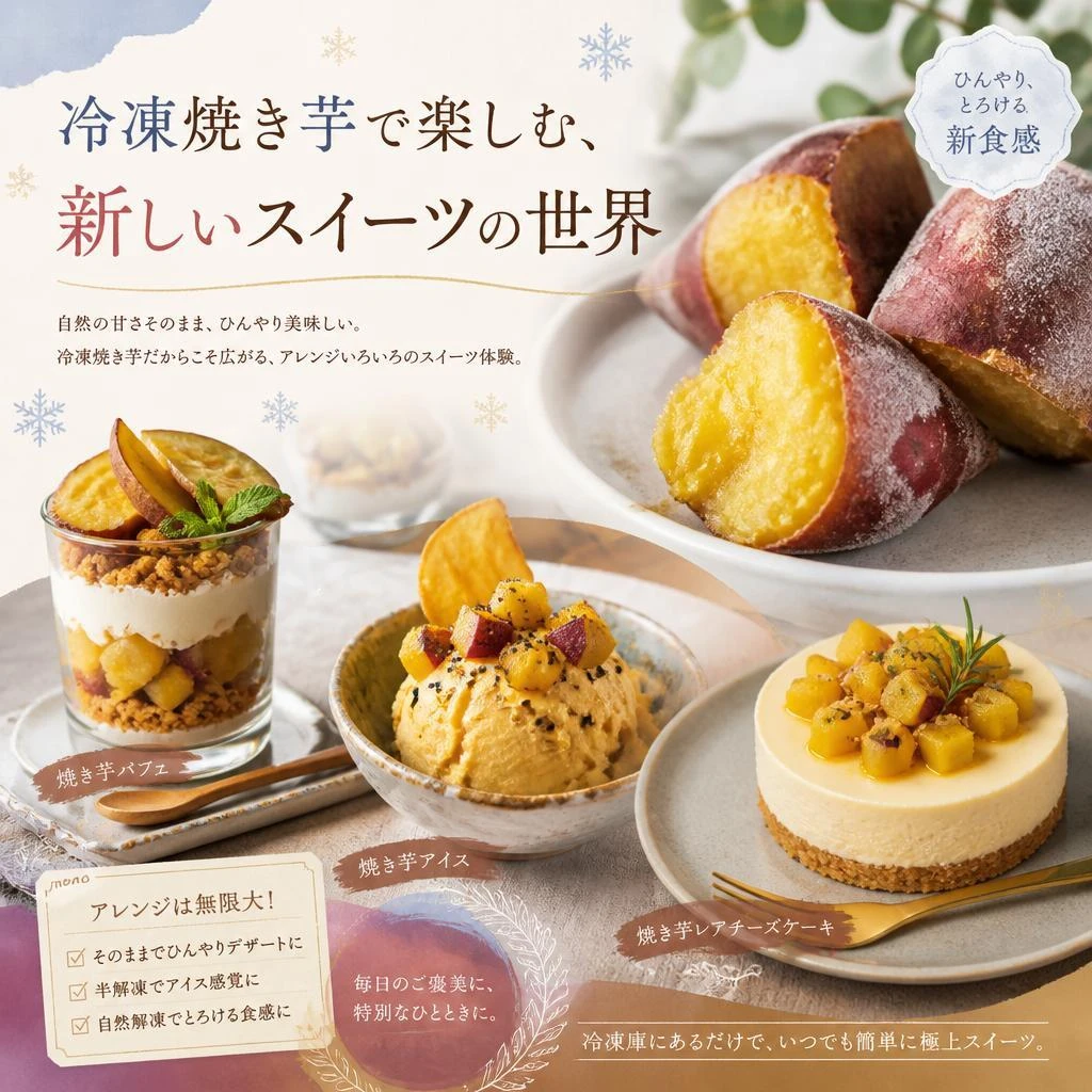 冷凍焼き芋で楽しむ、新しいスイーツの世界