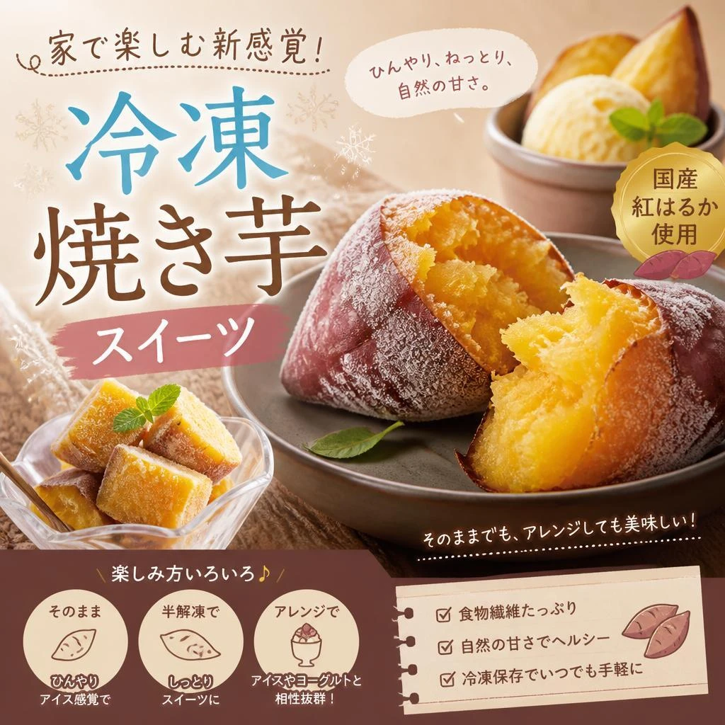 家で楽しむ新感覚！冷凍焼き芋スイーツ