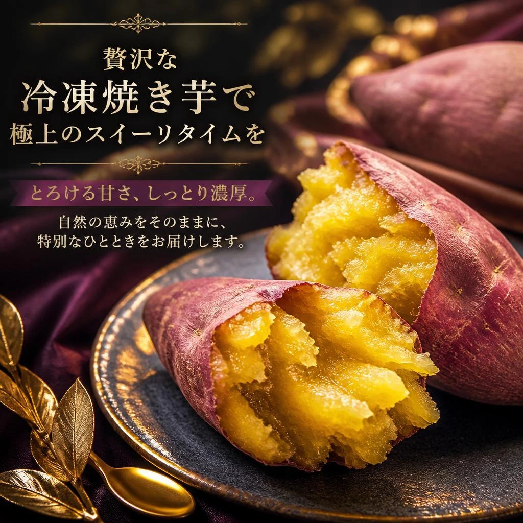贅沢な冷凍焼き芋で極上のスイーツタイムを