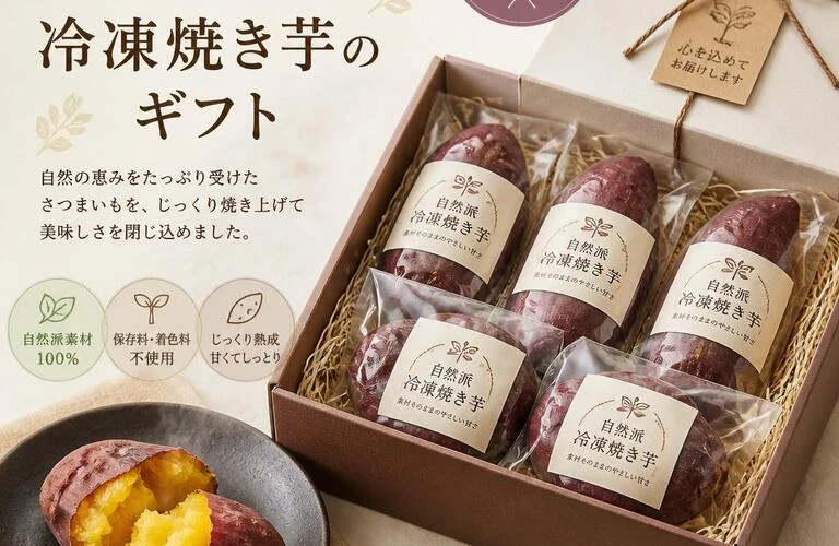 贈り物にも最適！自然派冷凍焼き芋のギフト
