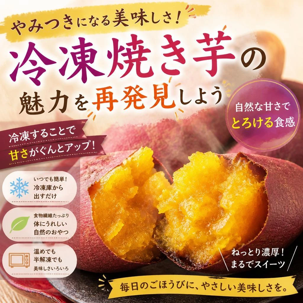 やみつきになる美味しさ！冷凍焼き芋の魅力を再発見しよう