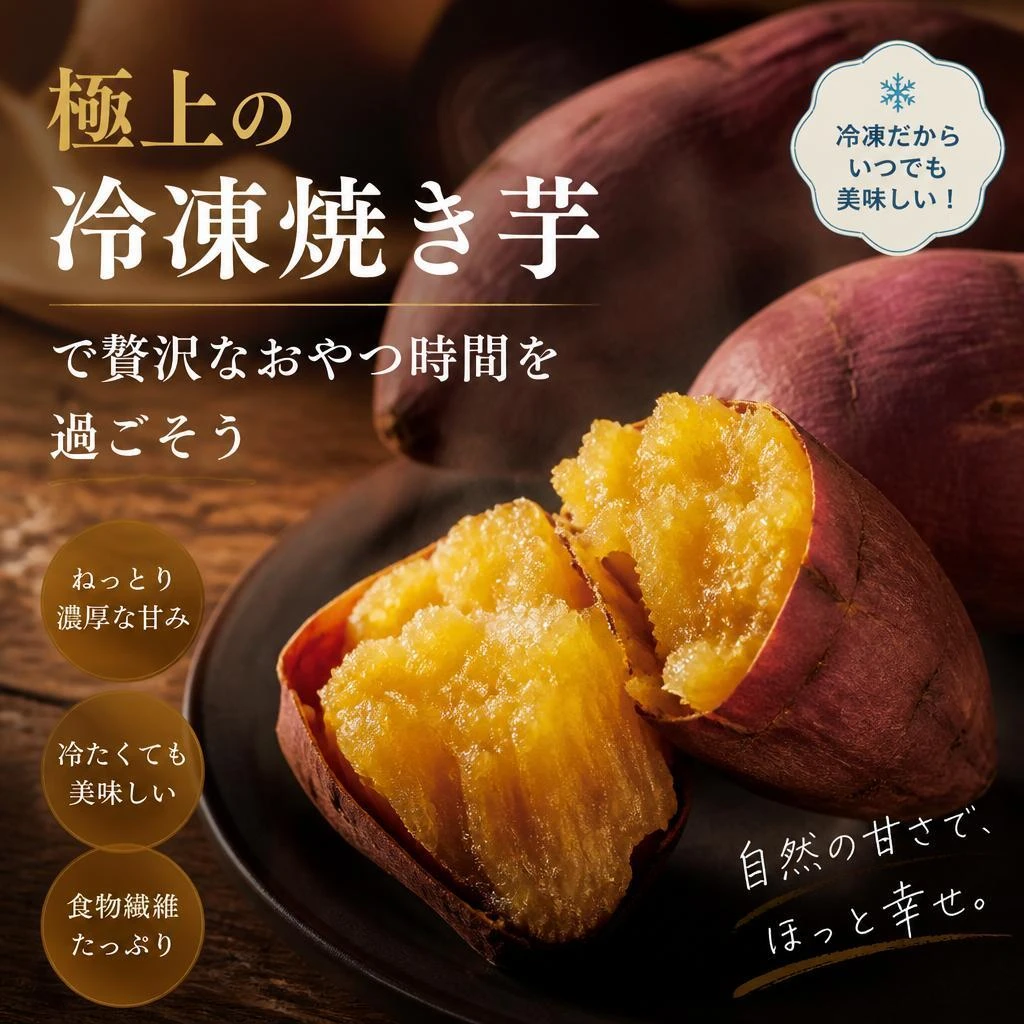 極上の冷凍焼き芋で贅沢なおやつ時間を過ごそう