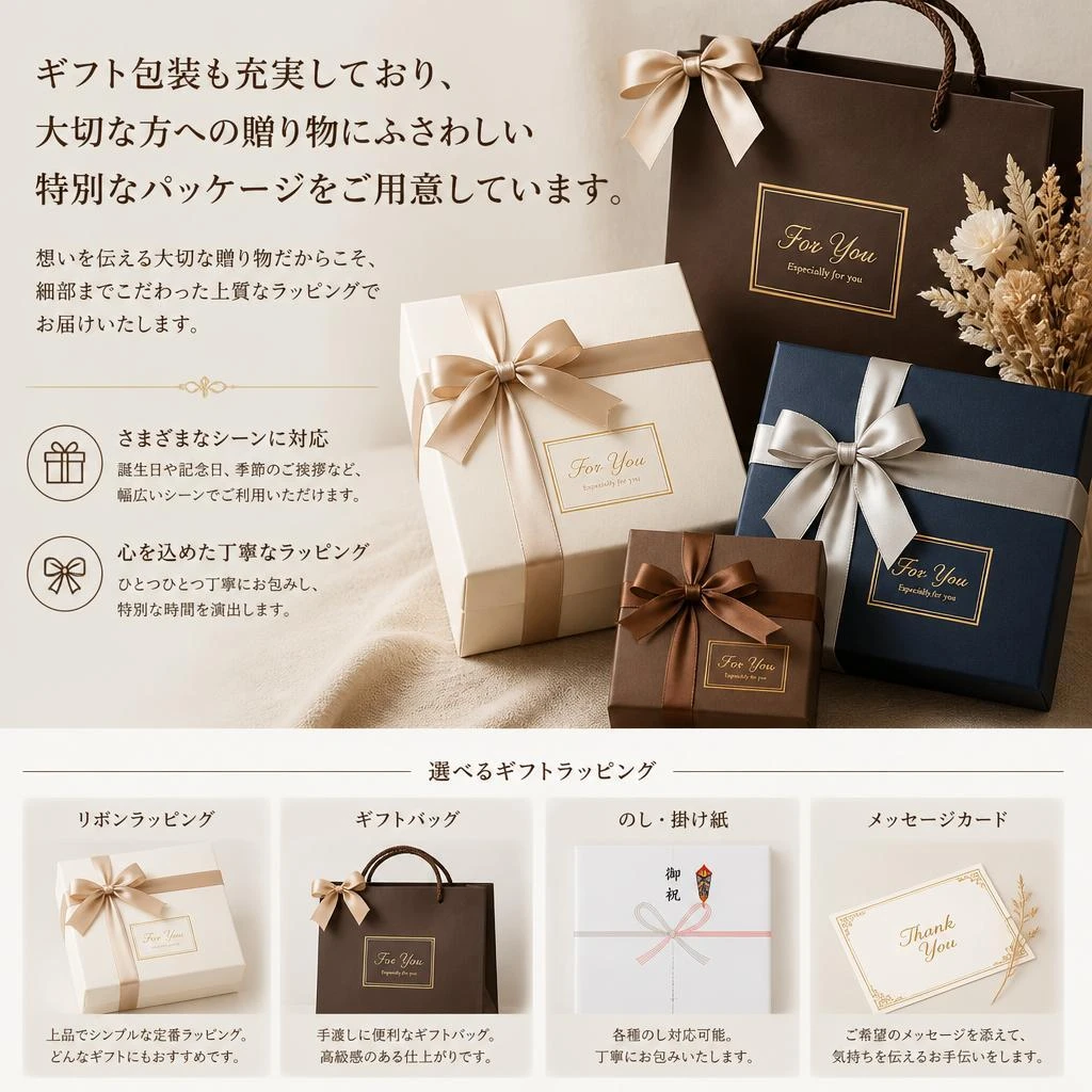 贈答用に最適なパッケージ